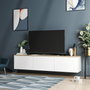 Hanah Home Soporte para TV Blanco y Roble